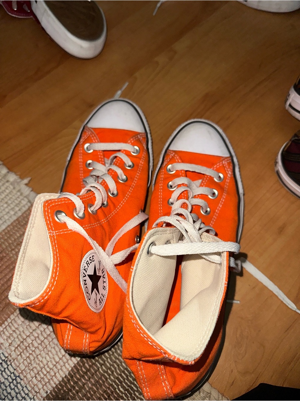 Converse Women’s Orange High-Top Chuck Taylor Sneakers